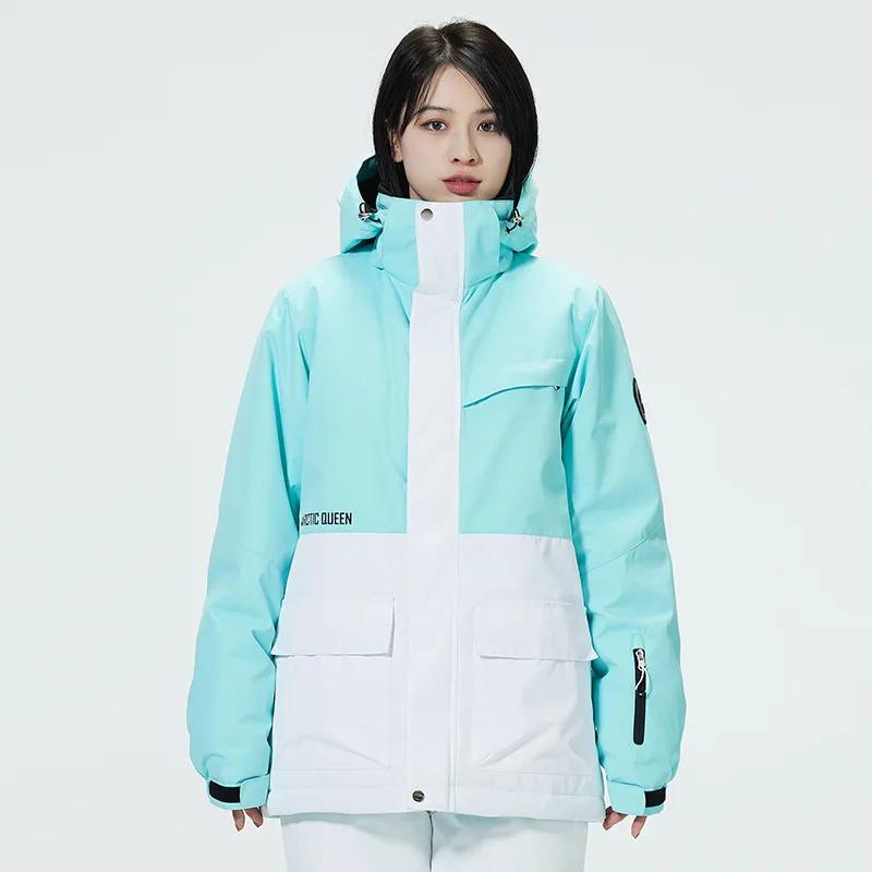 남녀공용 방풍 스키 재킷, 방수 스티칭 야외 코트, 스노우보드 재킷 의류, 2023 겨울 신상